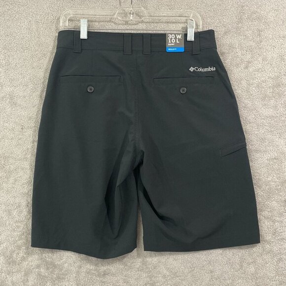 NEW Columbia Hiking Mens Size 30 Omni-Shade Black Shorts 50 UPF Sun Protection - Picture 3 of 9
